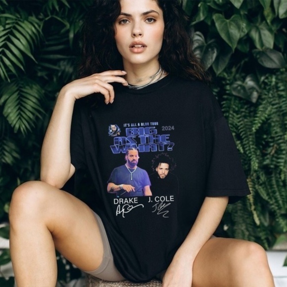 Drake J Cole Its All A Blur Tour 2024 Rap Concert T-Shirt